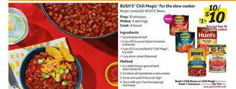 Winn Dixie Bush's Chili Beans Or Chili Magic Hunt's Tomatoes Or Ro Tel offer