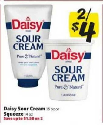 Winn Dixie Daisy Sour Cream Squeeze offer