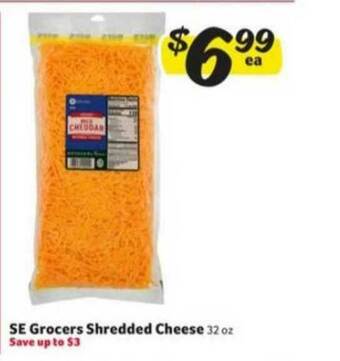Winn Dixie Se Grocers Shredded Cheese offer