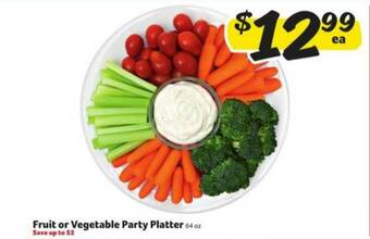 Winn Dixie Fruit Or Vegetable Party Platter offer