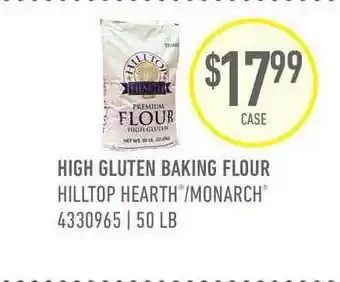 US Foods Chef's Store High Gluten Baking Flour Hilltop Heart-monarch offer