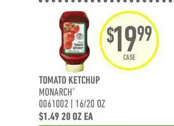 US Foods Chef's Store Tomato Sauce Monarch offer