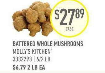US Foods Chef's Store Battered Whole Mushrooms offer