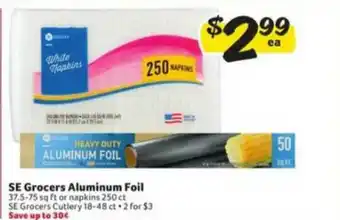 Winn Dixie Se Grocers Aluminum Foil offer