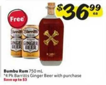 Winn Dixie Bumbu Rum offer