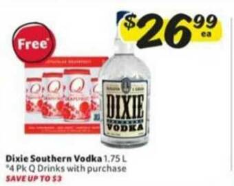 Winn Dixie Dixie Southern Vodka offer