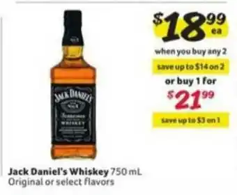 Winn Dixie Jack Daniel's Whiskey offer