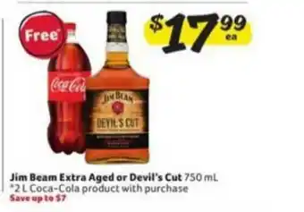 Winn Dixie Jim Beam Extra Aged Or Devil's Cut offer