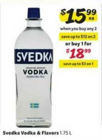 Winn Dixie Svedka Vodka & Flavors offer
