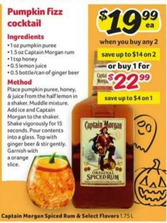 Winn Dixie Captain Morgan Spiced Rum & Select Flavors offer