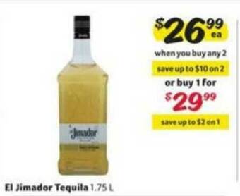 Winn Dixie El Jimador Tequila offer