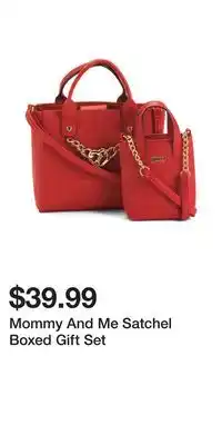 TJ Maxx Mommy And Me Satchel Boxed Gift Set offer