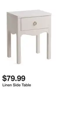TJ Maxx Linen Side Table offer