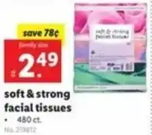 Lidl Soft & Strong Facial Tissues offer