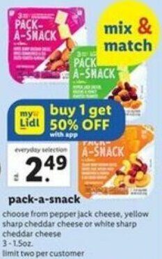 Lidl Pack-A-Snack offer