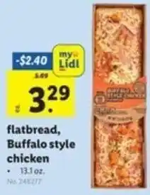Lidl Flatbread Buffalo Style Chicken 13.1 oz offer