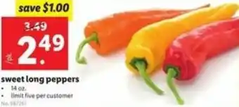Lidl Sweet Long Peppers offer