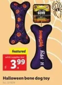 Lidl Halloween Bone Dog Toy offer