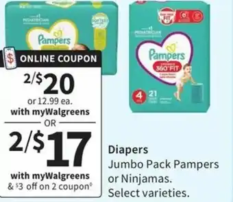 Walgreens Diapers offer