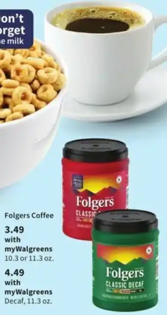 Walgreens Folgers Decaf offer