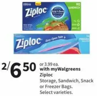 Walgreens Ziploc offer