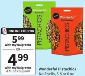 Walgreens Wonderful Pistachios offer