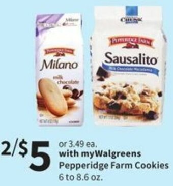 Walgreens Pepperidge Farm Cookies offer