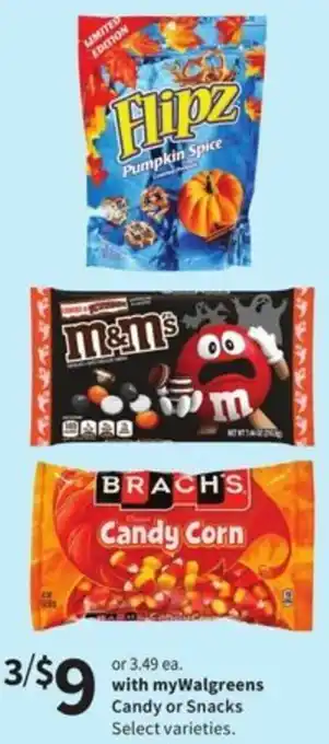 Walgreens Candy Or Snacks offer