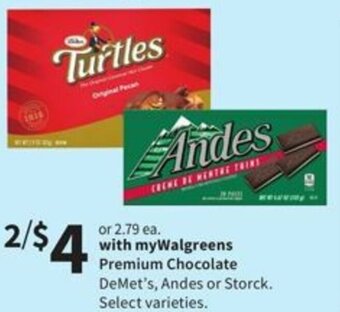 Walgreens Premium Chocolate offer