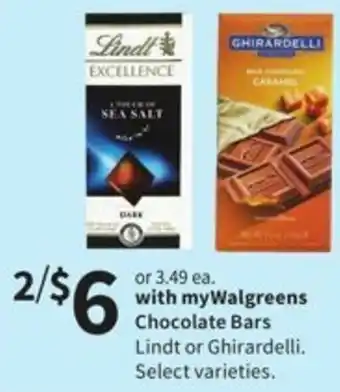 Walgreens Chocolate Bars offer