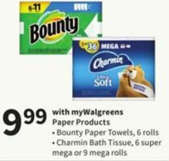 Walgreens Paper Products offer