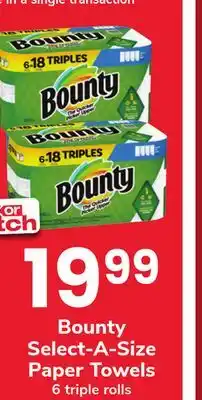 ACME Bounty Select-A-Size Paper Towels offer