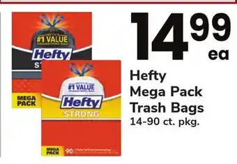 ACME Hefty Mega Pack Trash Bags offer