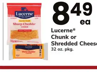 ACME Lucerne Chunk or Shredded Cheese offer