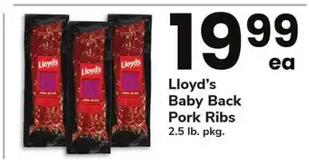 ACME Lloyd's Baby Back Pork Ribs offer