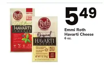 ACME Emmi Roth Havarti Cheese offer