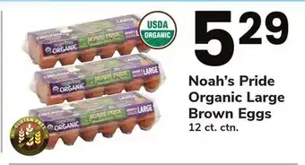 ACME Noah's Pride Organic Large Brown Eggs offer