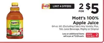 ShopRite 100% Apple Juice offer