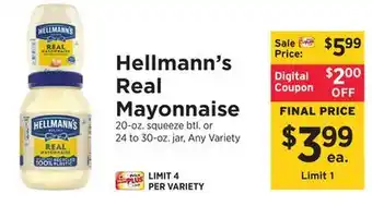 ShopRite Real Mayonnaise offer