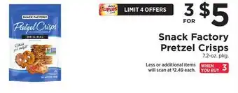 ShopRite Pretzel Crisps offer
