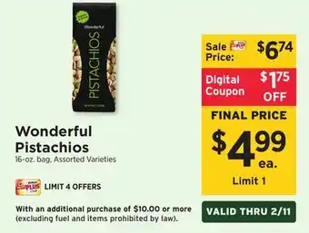 ShopRite Pistachios offer