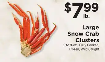 ShopRite Large Snow Crab Clusters offer
