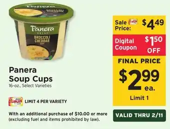 ShopRite Soup Cups offer