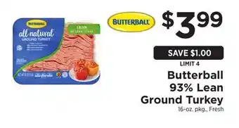 ShopRite 93% Lean Ground Turkey offer