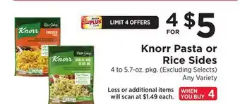 ShopRite Pasta or Rice Sides offer