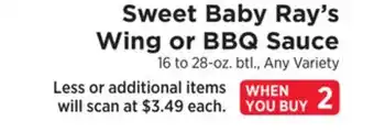 ShopRite Wing or BBQ Sauce offer