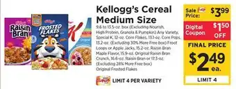 ShopRite Cereal Medium Size offer
