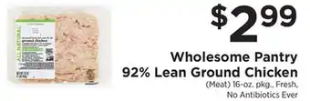 ShopRite 92% Lean Ground Chicken offer