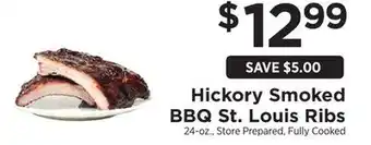 ShopRite Hickory Smoked BBQ St. Louis Ribs offer