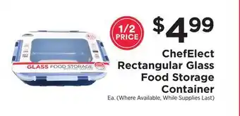 ShopRite Rectangular Glass Food Storage Container offer